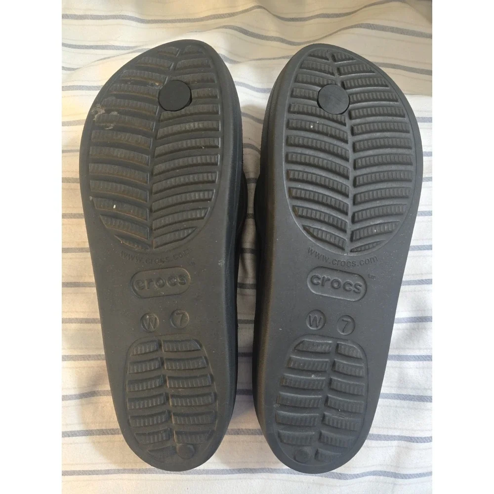 Crocs Baya II Flip Black Flip Flop Slippers W7